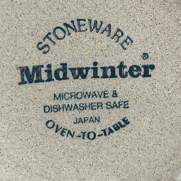 W.R. Midwinter Ltd blue table to oven stoneware 8” salad plates. - Picture 4 of 4